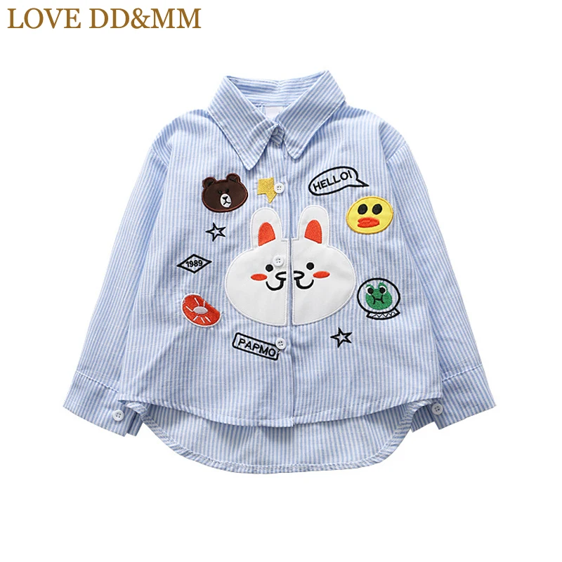 LOVE DD&MM Girls Shirts 2019 Spring New Children's Wear Girls Cute Striped Long-Sleeved Cartoon Letters Animal Embroidery Shirt
LOVE DD&MM Girls Shirts 2019 Spring New Children's Wear Girls Cute Striped Long-Sleeved Cartoon Letters Animal Embroidery Shirt