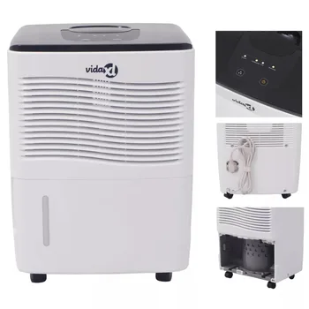 VidaXL Home Dehumidifier 230 W 12 L/24 H Dehumidification Capacity Quiet Dehumidifier Suitable For Bedrooms Kitchens Closets
VidaXL Home Dehumidifier 230 W 12 L/24 H Dehumidification Capacity Quiet Dehumidifier Suitable For Bedrooms Kitchens Closets