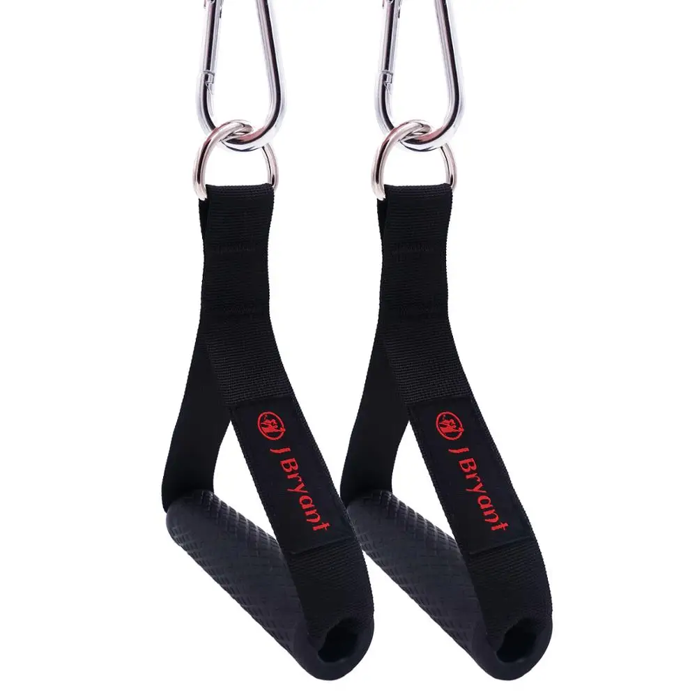 2 PCS Resistance Band Handle Tricep Rope Cable Machine Attachments with Super Strong Nylon Webbing TPE Grip with Solid ABS Cores
2 PCS Resistance Band Handle Tricep Rope Cable Machine Attachments with Super Strong Nylon Webbing TPE Grip with Solid ABS Cores
