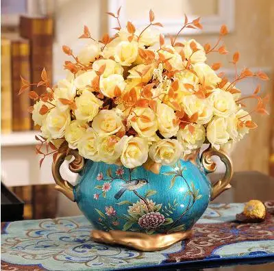 Image China jingdezhen ceramics vase and furnishing articles sitting room powder enamel vase, home decoration and wedding accessories