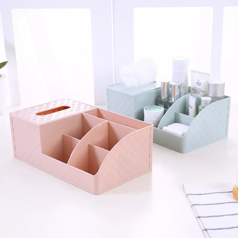 Plastic Cosmetics Storage Box Desk Storage Rack Tissue Box Simple Household Debris Desktop Storage
Plastic Cosmetics Storage Box Desk Storage Rack Tissue Box Simple Household Debris Desktop Storage