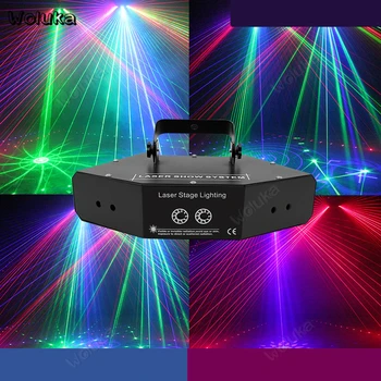LED six-eye RGB laser light scanning full color beam light KTV room bar flash Highlight effect CD50 W01
LED six-eye RGB laser light scanning full color beam light KTV room bar flash Highlight effect CD50 W01