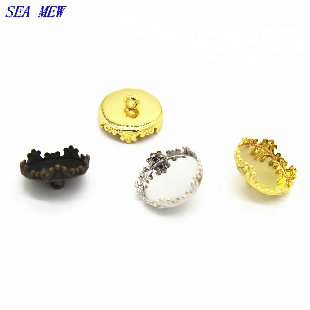 SEA MEW 15MM Round Cabochon Base 5 Colors Brass Crown End Caps Buckle Base Hooks Blank Tray Clasps Setting For Jewelry Making
SEA MEW 15MM Round Cabochon Base 5 Colors Brass Crown End Caps Buckle Base Hooks Blank Tray Clasps Setting For Jewelry Making