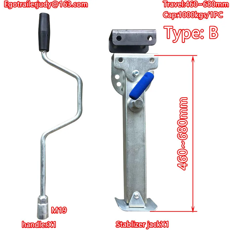 EGO TRAILER stabilser Legs Drop Down Caravan parking legs Motorhome Camping RV Trailer, prop stands 460~680mm Type B
EGO TRAILER stabilser Legs Drop Down Caravan parking legs Motorhome Camping RV Trailer, prop stands 460~680mm Type B