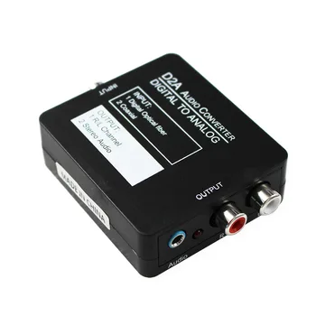 

DAC Digital Optical Coaxial to Analog Stereo Audio Converter, Digital to Analog Adapter for XBox PS4 Home Cinema Systems AV Amps