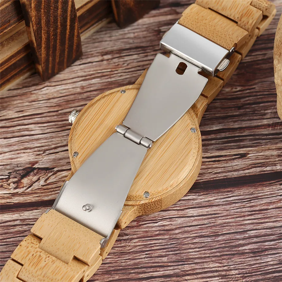 YISUYA Minimalist Full Wooden Watches Women Men Bamboo Wood Bracelet Fashion Creative Quartz Wristwatch Handmade Gifts Casual Clock Hour (26)