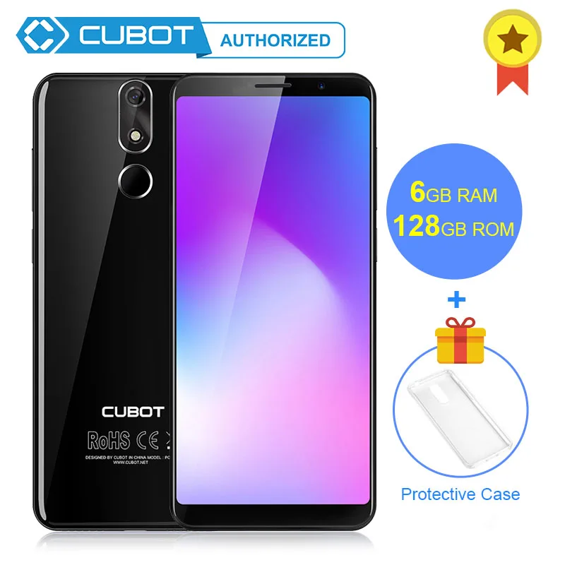 

Cubot Power 6GB RAM 128GB ROM Android 8.1 18:9 5.99'FHD+ Full Screen MT6763T Octa-Core 6000mAh Telephone Dual 4G network 6P Lens