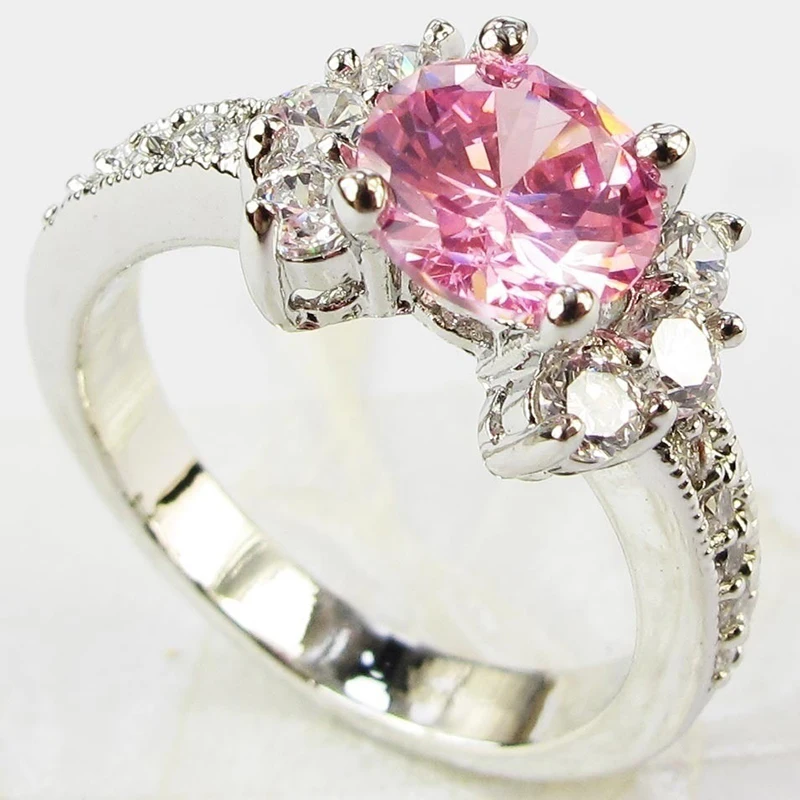 Tisonliz Cute Pink Crystal Rings Wedding Engagement Finger Rings For Women Rhinestone Silver Fashion Party Jewelry Gift anillos
Tisonliz Cute Pink Crystal Rings Wedding Engagement Finger Rings For Women Rhinestone Silver Fashion Party Jewelry Gift anillos