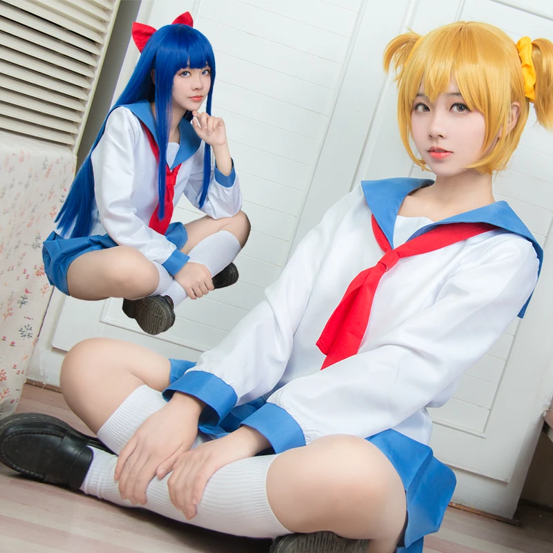 Poputepipikku Cosplay Costumes Popuko Pipimi Cosplay Costume Anime Pop Team Epic Cosplay Women School Uniform Girls Outfit
Poputepipikku Cosplay Costumes Popuko Pipimi Cosplay Costume Anime Pop Team Epic Cosplay Women School Uniform Girls Outfit