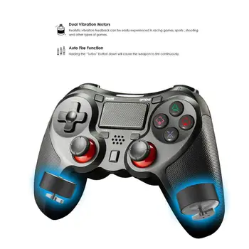 Bevigac Wireless Bluetooth Gaming Controller Gamepad Touch Pad Audio Double Vibration Function for Sony PlayStation 4 Pro Slim
Bevigac Wireless Bluetooth Gaming Controller Gamepad Touch Pad Audio Double Vibration Function for Sony PlayStation 4 Pro Slim