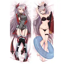 Jogo anime azur lane fronha capas azur lane dakimakura caso sexy meninas 3d dupla face cama abraçando corpo fronha al02a(China)