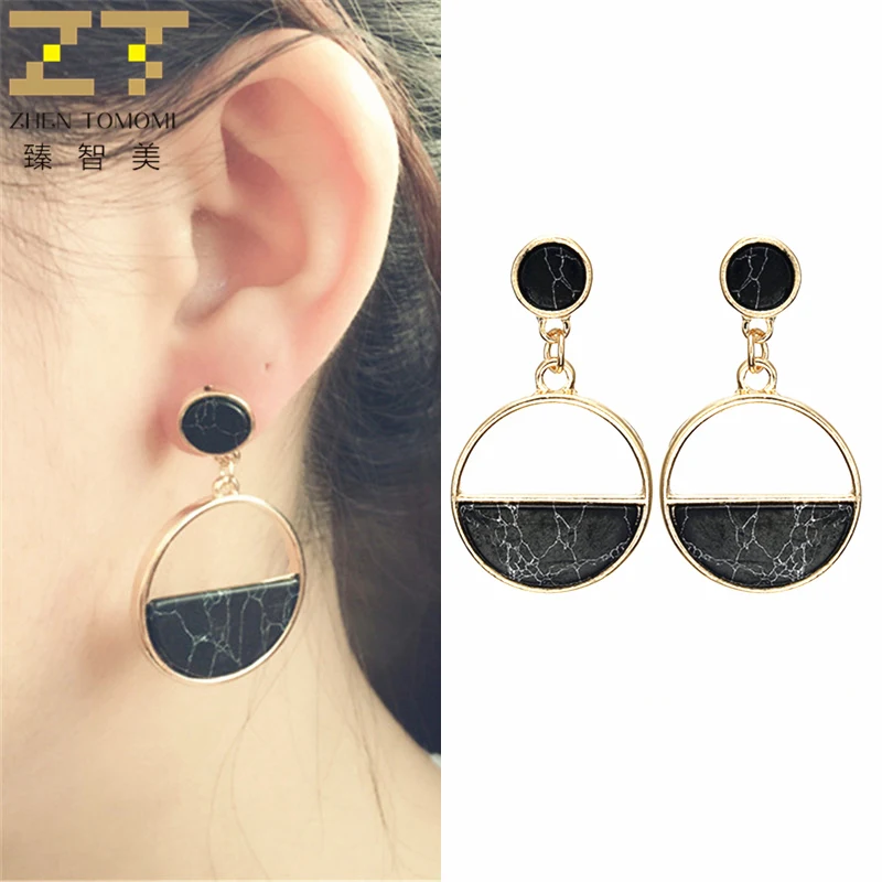 2019 New Women's Handmade Fashion Simple Geometric Circular Marble Long Earrings Girls Popular Drop Earrings For Women Jewelry
2019 New Women's Handmade Fashion Simple Geometric Circular Marble Long Earrings Girls Popular Drop Earrings For Women Jewelry