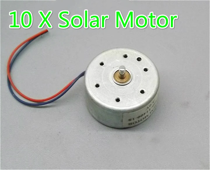10PCS New DC Micro 300 Solar Motor For Scientific Hobby Toys DIY Accessories 3V 4.5V 5V(6.8)
10PCS New DC Micro 300 Solar Motor For Scientific Hobby Toys DIY Accessories 3V 4.5V 5V(6.8)