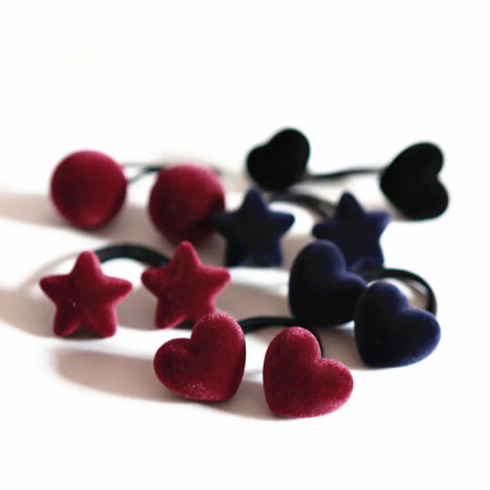 1 pc Velvet Cloth Heart Star Shape Cute Elastic Hair Ropes hair bands rope children hair accessory Headwear Hair Ring Girl Gifts
1 pc Velvet Cloth Heart Star Shape Cute Elastic Hair Ropes hair bands rope children hair accessory Headwear Hair Ring Girl Gifts