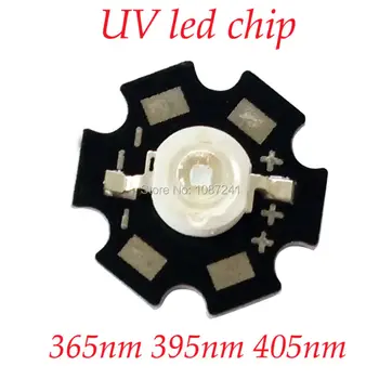 

10pcs 1W 3W 5W UV High Power LED Chip SMD Light Beads Ultraviolet led diode 365nm led beads 395nm 405nm led bead pcb