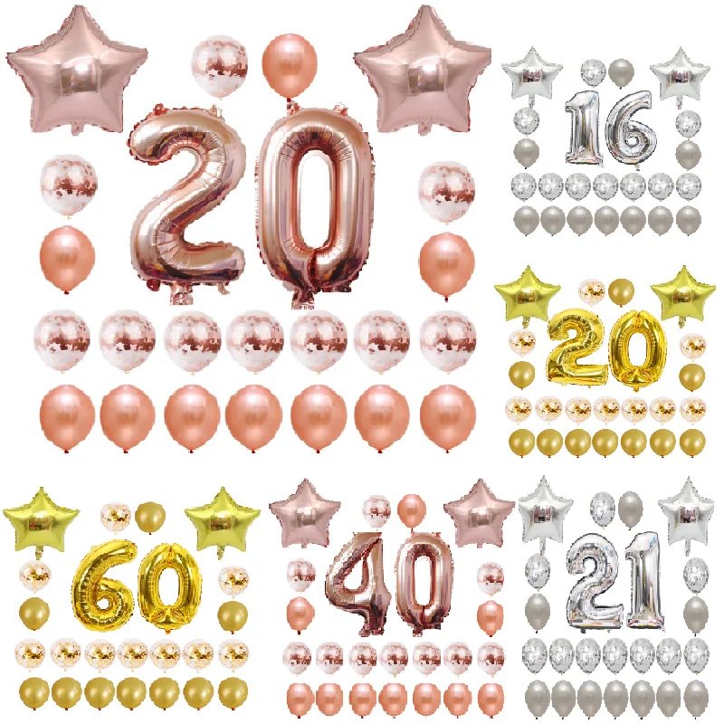 Hot 24 Pcs/set 16 21 30 40 50 60 Years Old Happy Birthday Rose Gold Confetti 40 Inch Aluminum Foil Birthday Party Decoration 5w
Hot 24 Pcs/set 16 21 30 40 50 60 Years Old Happy Birthday Rose Gold Confetti 40 Inch Aluminum Foil Birthday Party Decoration 5w