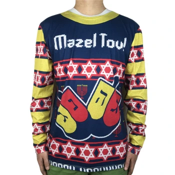 Funny Ugly Christmas T Shirt for Men Mazel Tov Jew Jewish Oy Vey Yiddish Long Sleeve Christmas T Shirts Hanukkah Tee Plus Size
Funny Ugly Christmas T Shirt for Men Mazel Tov Jew Jewish Oy Vey Yiddish Long Sleeve Christmas T Shirts Hanukkah Tee Plus Size