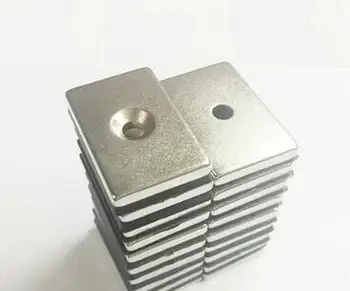 100pcs Magnetic Super Strong Block Magnets Silver Color 30x20x4mm Hole 5mm Neodymium Rare Earth N50 30x20x4mm 30*20*4-5mm
100pcs Magnetic Super Strong Block Magnets Silver Color 30x20x4mm Hole 5mm Neodymium Rare Earth N50 30x20x4mm 30*20*4-5mm
