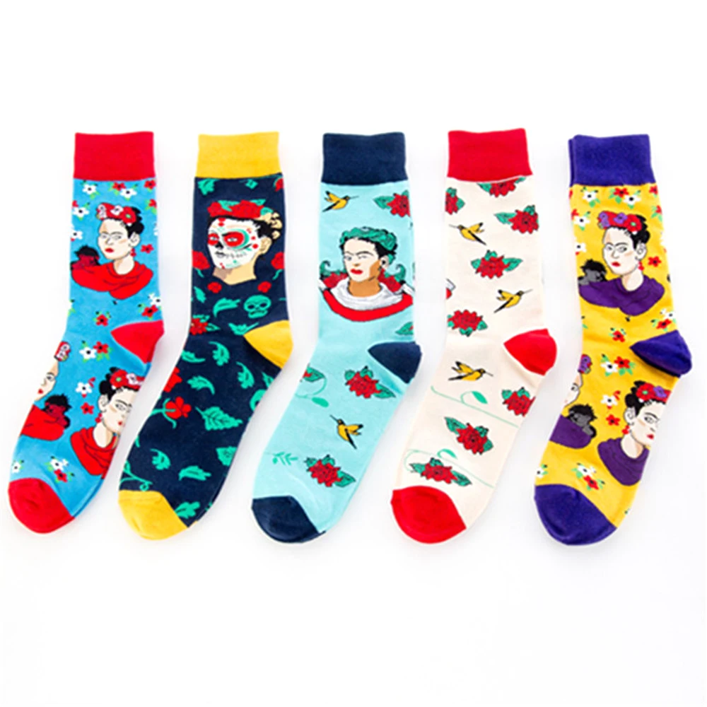 Harajuku Men Socks Indian Print Funny Art Dress Socks White Fashion Women Hip Hop Crew Mid Tube Socks Cotton Casual Streetwear
Harajuku Men Socks Indian Print Funny Art Dress Socks White Fashion Women Hip Hop Crew Mid Tube Socks Cotton Casual Streetwear