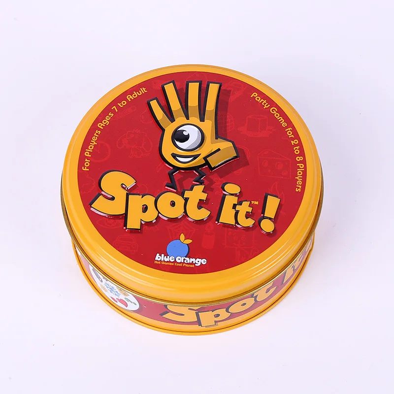 Spot Cards Game With Metal Box English Card Game Best Gift Family Gathering Imported Paper Produce Board Game Toy 
Spot Cards Game With Metal Box English Card Game Best Gift Family Gathering Imported Paper Produce Board Game Toy