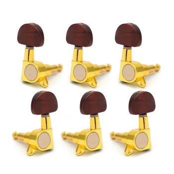 Gold Sealed Gear Left and right Electric Acoustic Guitar Tuning Pegs Guitar Tuners Machine Heads - Coffee Big Semicircle Button
Gold Sealed Gear Left and right Electric Acoustic Guitar Tuning Pegs Guitar Tuners Machine Heads - Coffee Big Semicircle Button