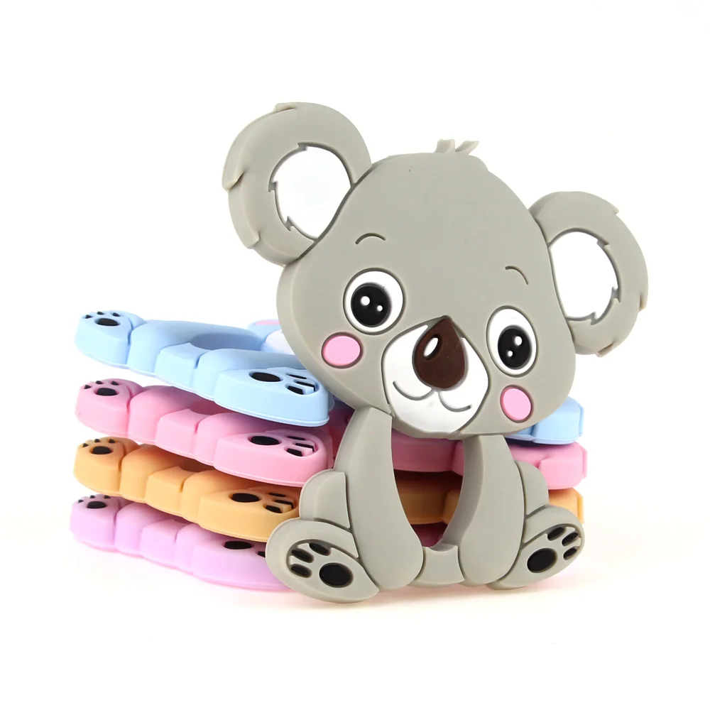 TYRY.HU 5PCS Bear Baby Teethers Silicone Teething Toys Silicone Chew Charms Bpa Free Silicone Teethers Soother Necklace Pendant
TYRY.HU 5PCS Bear Baby Teethers Silicone Teething Toys Silicone Chew Charms Bpa Free Silicone Teethers Soother Necklace Pendant