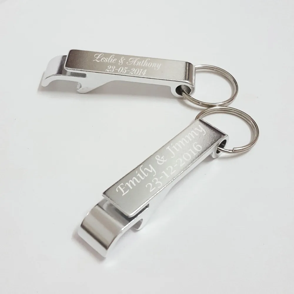 Personalized Wedding Party Favor Metal Silver Key Ring Bottle Opener Personalized Wedding Favor Bottle Opener Keychain 50pcs
Personalized Wedding Party Favor Metal Silver Key Ring Bottle Opener Personalized Wedding Favor Bottle Opener Keychain 50pcs