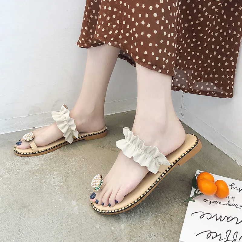 Cute Women Sandals Flip Flops Slippers Flats Shoes String Bead Summer Fashion Wedges Woman Slides Pineapple Lady Casual Female
Cute Women Sandals Flip Flops Slippers Flats Shoes String Bead Summer Fashion Wedges Woman Slides Pineapple Lady Casual Female