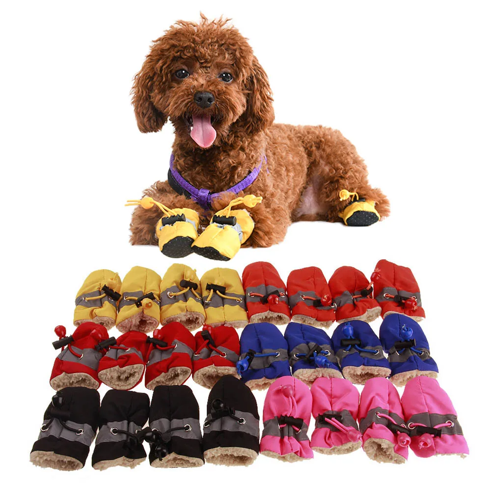 Waterproof Winter Dog Shoes For Chihuahua Husky 4pcs/set Thick Warm Anti-slip Pet Rain Snow Boots Cat Socks For Small Big Dogs
Waterproof Winter Dog Shoes For Chihuahua Husky 4pcs/set Thick Warm Anti-slip Pet Rain Snow Boots Cat Socks For Small Big Dogs