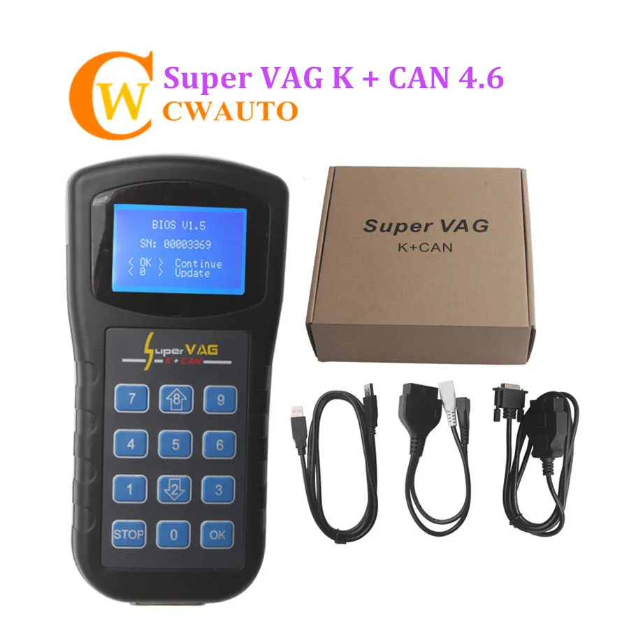 Супер VAG K CAN 4 6 поддерживает коррекцию Одометра Immo для автомобилей низкая