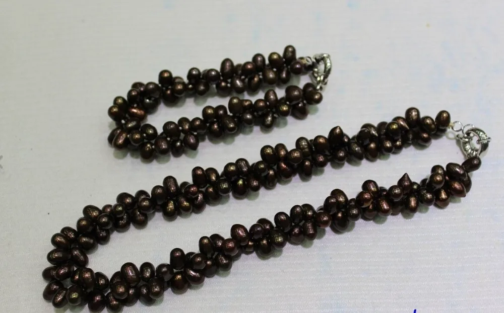 free shipping>>> j003332 2strand dark brown Freshwater pearl set 6x9mm 8.5&18INCH "Handmade"Alloy
free shipping>>> j003332 2strand dark brown Freshwater pearl set 6x9mm 8.5&18INCH "Handmade"Alloy
