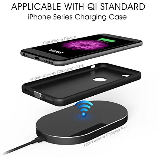 Foxin QI Ultra-Slim 3 Coils Metal Aluminum Wireless Charging Pad for IPhone 8 Samsung and All Qi-Enabled Devices
Foxin QI Ultra-Slim 3 Coils Metal Aluminum Wireless Charging Pad for IPhone 8 Samsung and All Qi-Enabled Devices