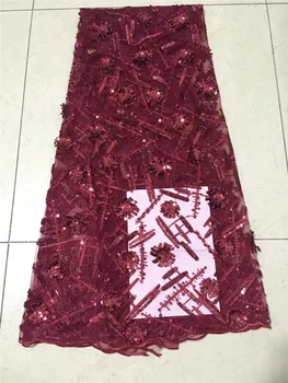 5 yards JRB-71605 french wine color 3D flower net mesh tulle lace with beads for wedding dress/evening dress/fashion show
5 yards JRB-71605 french wine color 3D flower net mesh tulle lace with beads for wedding dress/evening dress/fashion show