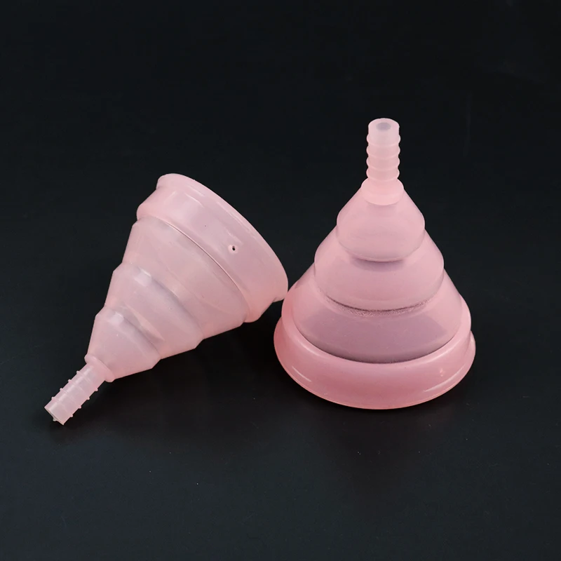 

Women Reusable Menstrual Cup Safety Period Cup Feminine Hygiene Vagina Care Coppetta Soft Medical Silicone Lady Cups S/L Size