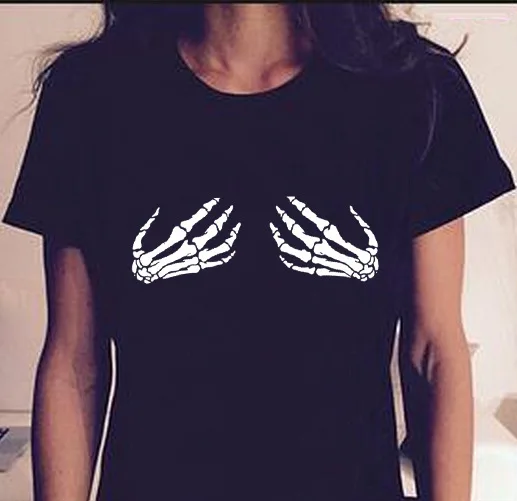 Summer Women Casual T Shirt Hand Bone Brief Fashion Tees Print Pattern Tshirts O Neck Short Sleeve Fashion Shirt Christmas Shirt
Summer Women Casual T Shirt Hand Bone Brief Fashion Tees Print Pattern Tshirts O Neck Short Sleeve Fashion Shirt Christmas Shirt