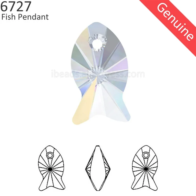(1 piece) 100% Original Crystal from Swarovski 6727 Fish pendant 18mm Made in Austria loose beads rhinestone DIY jewelry making
(1 piece) 100% Original Crystal from Swarovski 6727 Fish pendant 18mm Made in Austria loose beads rhinestone DIY jewelry making