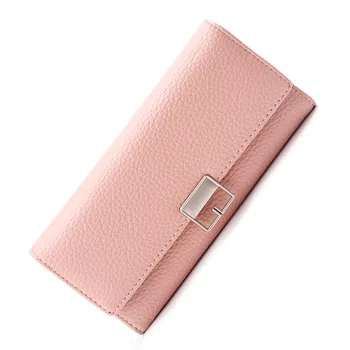 2018 Women Wallet Brand Design Soft pu Leather Long Purse Clutch bag Money Phone Card Holder Female Wallets 
2018 Women Wallet Brand Design Soft pu Leather Long Purse Clutch bag Money Phone Card Holder Female Wallets