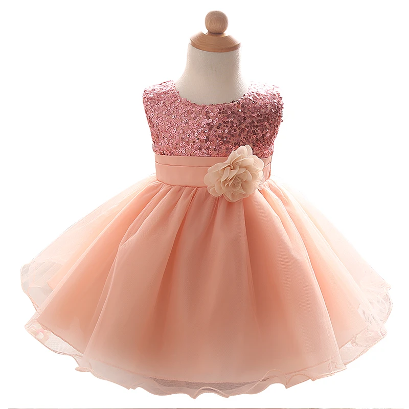 Newborn Girls Dress For Wedding Party Baby Girl Bow Backless