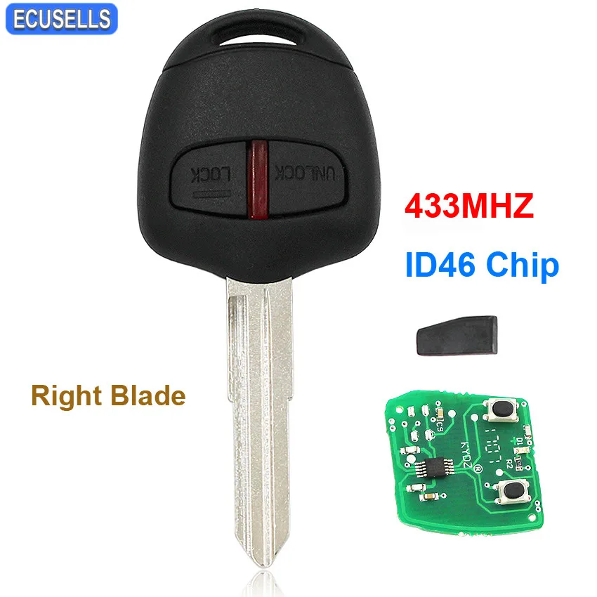 2 Button Remote Key Smart Car Key For Mitsubishi Lancer Outlander L200 Shogun 433MHz Complete Key with ID46 Chip Right Blade
2 Button Remote Key Smart Car Key For Mitsubishi Lancer Outlander L200 Shogun 433MHz Complete Key with ID46 Chip Right Blade