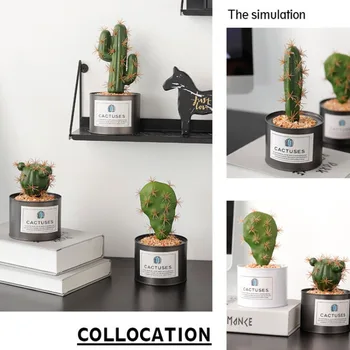 Mini Nordic Cactus Bonsai Simulation Plant Decoration Green Plant Indoor Potted Cactus Wrought Iron Ornament Shop Bar Decoration
Mini Nordic Cactus Bonsai Simulation Plant Decoration Green Plant Indoor Potted Cactus Wrought Iron Ornament Shop Bar Decoration