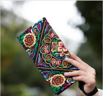 Hot Price-promotion Newest Embroidered Wallet Purse Handmade Ethnic Flowers Embroidery Women Long Wallet Day Clutch HandBag
Hot Price-promotion Newest Embroidered Wallet Purse Handmade Ethnic Flowers Embroidery Women Long Wallet Day Clutch HandBag