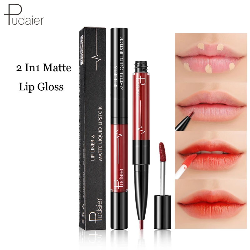 Pudaier Matte Lip Gloss Lip Liner 2 in1 Maquiagem Profissional Completa Agate Red Lip Tint Plumper Tattoo Makeup liquid Lipstick
Pudaier Matte Lip Gloss Lip Liner 2 in1 Maquiagem Profissional Completa Agate Red Lip Tint Plumper Tattoo Makeup liquid Lipstick