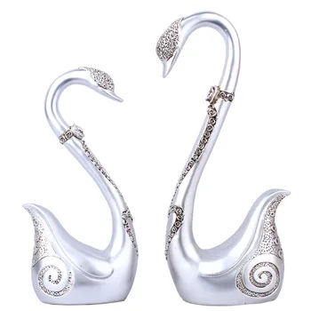 Wedding Gifts Europe Couple Swan Figurines Ornaments Resin Crafts Sliver Swan Miniature Home Living Room Decoration Accessories
Wedding Gifts Europe Couple Swan Figurines Ornaments Resin Crafts Sliver Swan Miniature Home Living Room Decoration Accessories