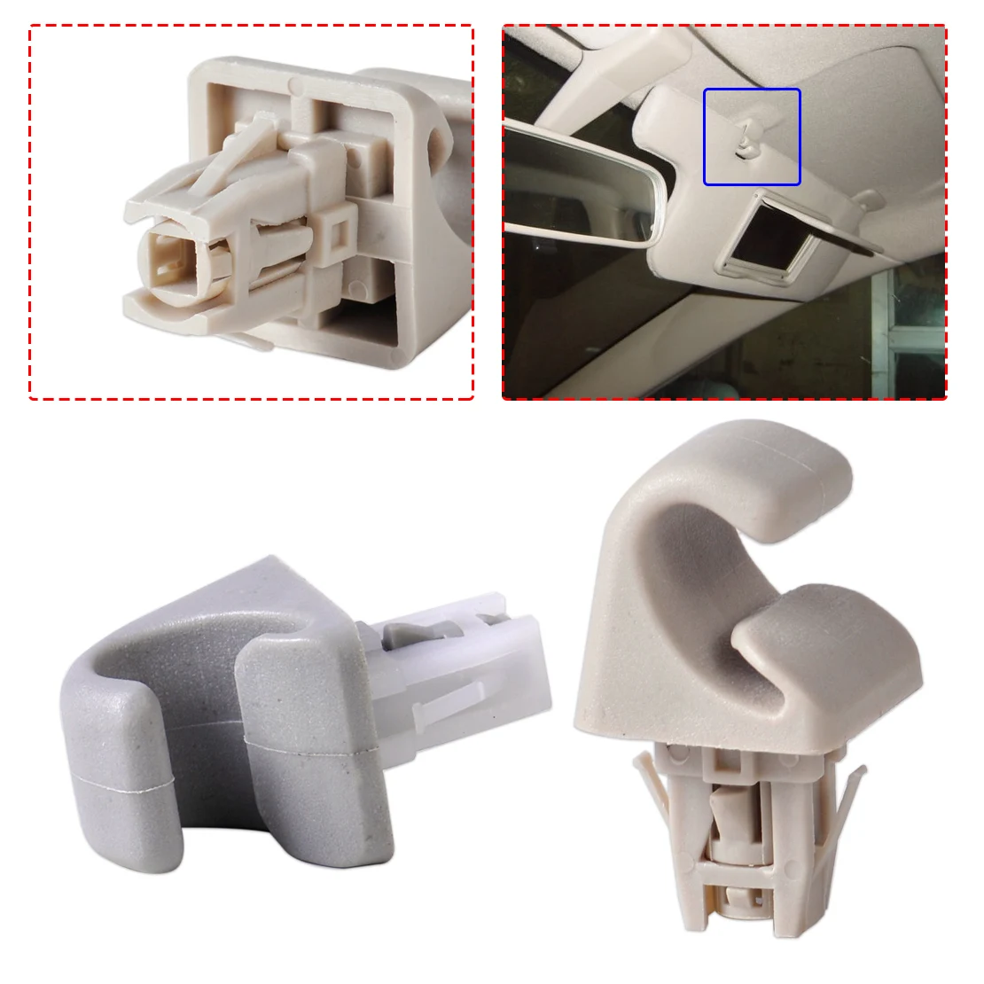DWCX Sun Visor Hook Clip Bracket Hanger for Toyota Camry Corolla Matrix Highlander Prius RAV4 Solara 2004 2005 2006 2007 2008
DWCX Sun Visor Hook Clip Bracket Hanger for Toyota Camry Corolla Matrix Highlander Prius RAV4 Solara 2004 2005 2006 2007 2008