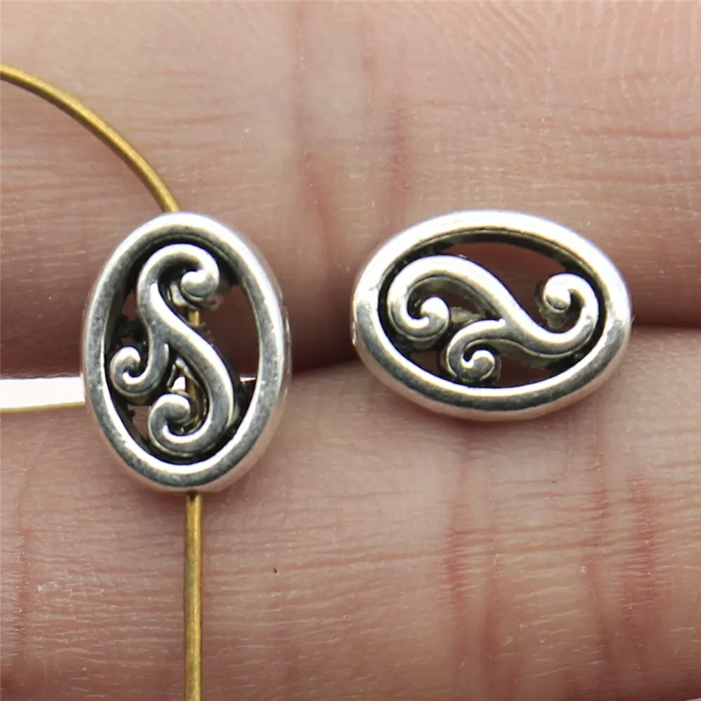 Oval Carved Small Hole Beads Diy Metal Alloy Jewelry Findings Antique Silver Color 9x12mm 20pcs/lot
Oval Carved Small Hole Beads Diy Metal Alloy Jewelry Findings Antique Silver Color 9x12mm 20pcs/lot