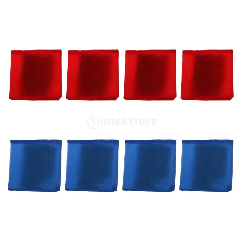 8pcs/set Blue & Red Cornhole Bag Bean Bag 10 x 10cm for Family Backyard Tossing Corn Hole Game
8pcs/set Blue & Red Cornhole Bag Bean Bag 10 x 10cm for Family Backyard Tossing Corn Hole Game
