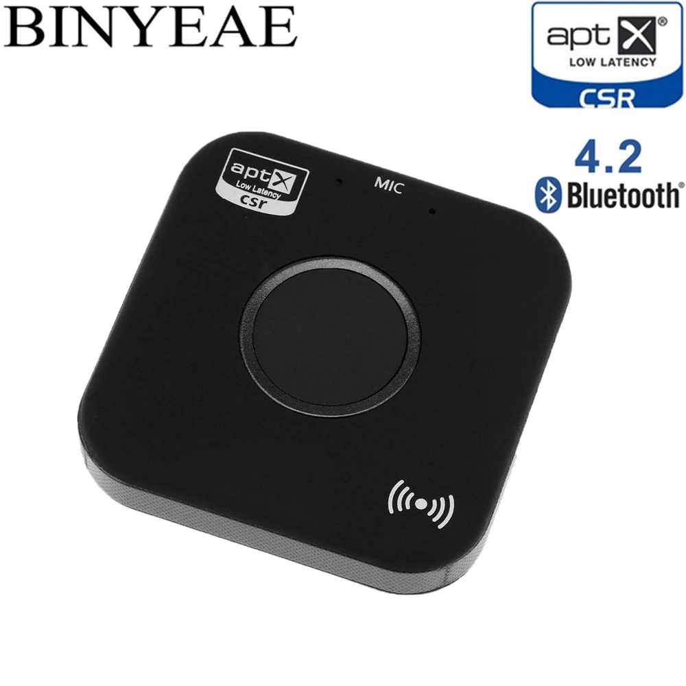 Bluetooth 4.2 NFC A2DP Aptx Low Latency RCA Aux 3.5mm Stereo Audio Receiver Wireless Hansfree Music Adapter for Home Car Speaker |
