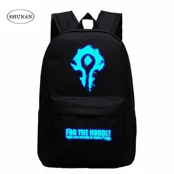 2016 WOW For The Horde World Of Warcraft Backpacks School Bags For Teenagers Casual Luminous Backpacks Tribe Alliance Kid Gifts
2016 WOW For The Horde World Of Warcraft Backpacks School Bags For Teenagers Casual Luminous Backpacks Tribe Alliance Kid Gifts