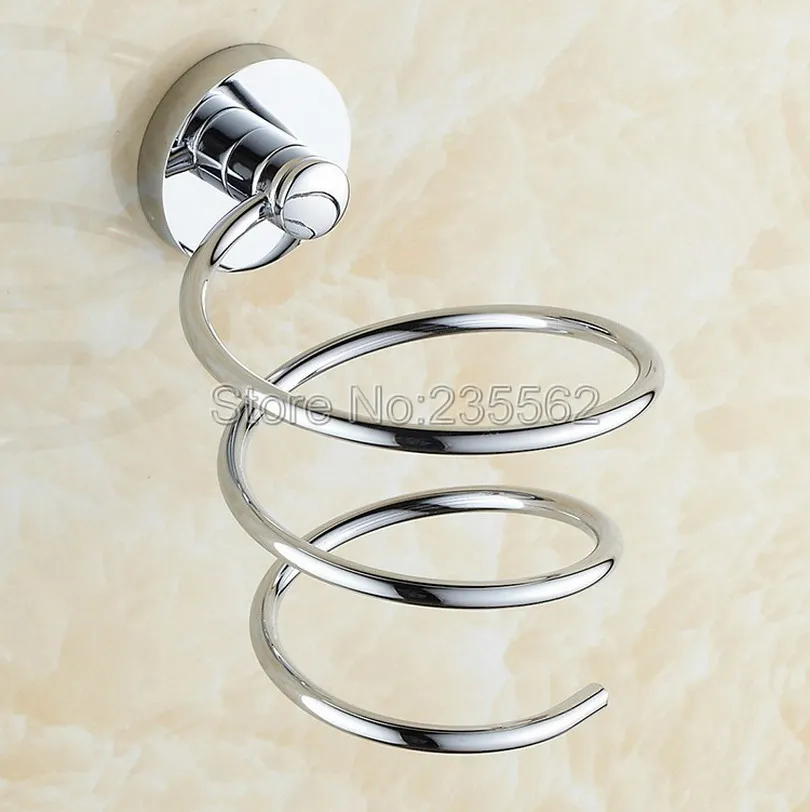 Polished Chrome Brass Hair Blow Dryer Holder Spiral Hang Shelf Bathroom Accessories Wall Mounted lba621
Polished Chrome Brass Hair Blow Dryer Holder Spiral Hang Shelf Bathroom Accessories Wall Mounted lba621