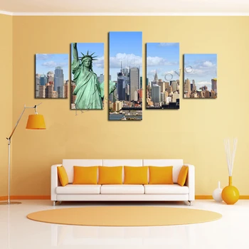 2017 Sale Cuadros Oil Painting Without Frame 5 Panels Picture New York City Hd Canvas Print Painting Artwork Wall Art Wholesale
2017 Sale Cuadros Oil Painting Without Frame 5 Panels Picture New York City Hd Canvas Print Painting Artwork Wall Art Wholesale